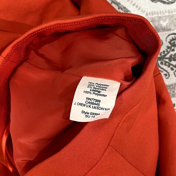 J. Crew Orange Flare Mini Skirt - Picture 5 of 7